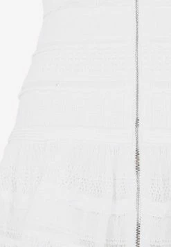 Alaïa Crinoline Knitted Lace Mini Dress White 7 Alaïa Crinoline Knitted Lace Mini Dress White -Evening Dresses Popular Store 26052022 123