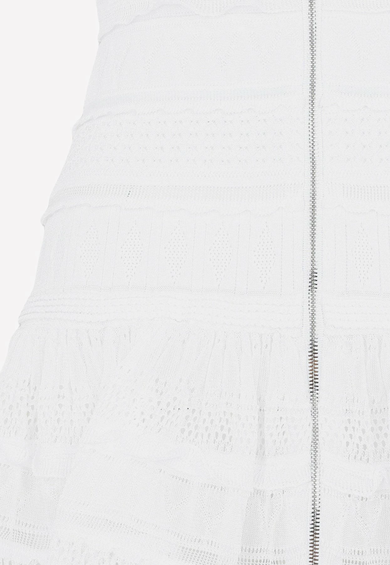 Alaïa Crinoline Knitted Lace Mini Dress White 4 Alaïa Crinoline Knitted Lace Mini Dress White - Image 4