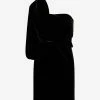 Tom Ford One-Shoulder Mini Dress In Velvet Black
