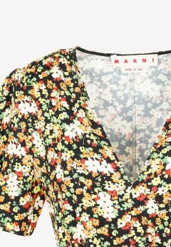 Marni Floral Print Midi Dress Multicolor 6 Marni Floral Print Midi Dress Multicolor -Evening Dresses Popular Store 26072022 209