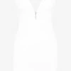 Monot V-Shape Bustier Mini Dress White