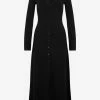 Chloé Wool Midi Dress Black