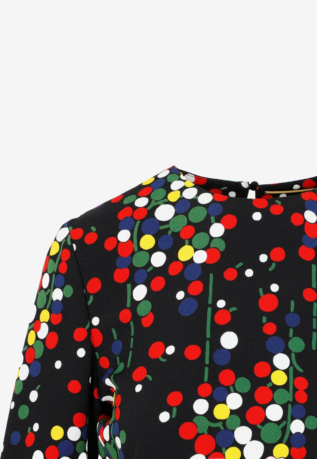 Saint Laurent All-Over Print Mini Dress Multicolor 4 Saint Laurent All-Over Print Mini Dress Multicolor - Image 4