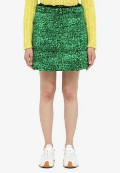 Moncler X JW Anderson A-line Padded Mini Skirt Green