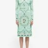 Emilio Pucci Cyprea Print Marilyn Belted Dress Mint