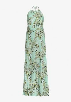 Emilio Pucci Africana Print Halterneck Jumpsuit Mint