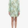Emilio Pucci Africana Print Silk Mini Dress Mint