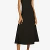 Emilio Pucci Sleeveless Flared Midi Dress Black