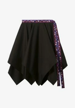 Emilio Pucci Asymmetric Mini Skirt Black