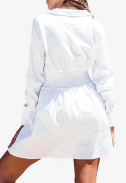 Les Canebiers Vignes Elastic Waist Mini Dress White 5 Les Canebiers Vignes Elastic Waist Mini Dress White -Evening Dresses Popular Store 2 94dbb661 b55a 492b a77f c36569b75b0b