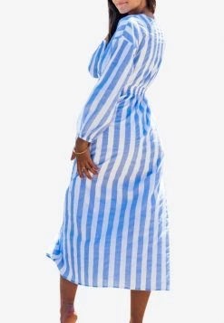 Les Canebiers Eau Vive Elastic Waist Striped Maxi Dress Blue 5 Les Canebiers Eau Vive Elastic Waist Striped Maxi Dress Blue -Evening Dresses Popular Store 2 d5eaeb2c cab6 43a4 8df1 2c05963c247e