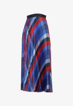 Sacai Midi Pleated Plaid Skirt Blue -Evening Dresses Popular Store 30062022 125