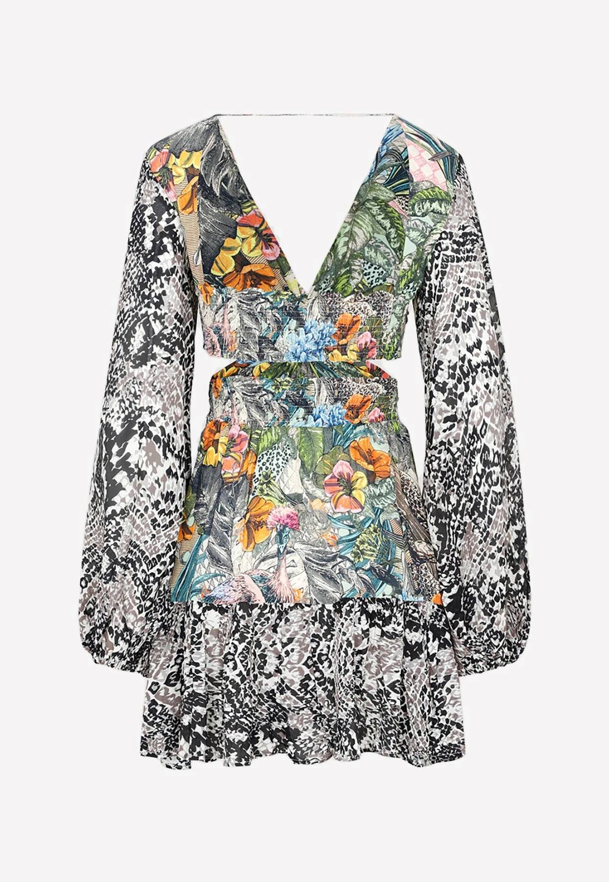 Anjuna Elisa Printed Mini Dress With Ruffles Multicolor 2 Anjuna Elisa Printed Mini Dress With Ruffles Multicolor - Image 2