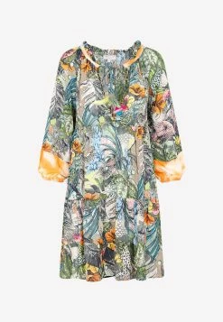 Anjuna Luana Floral Print Mini Dress Multicolor