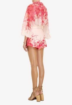 Zimmermann High Tide Floral Tuck Shorts Pink 6 Zimmermann High Tide Floral Tuck Shorts Pink -Evening Dresses Popular Store 3826AHIGFLORAL 203