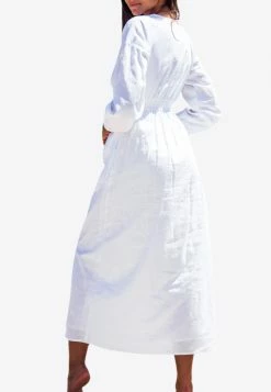 Les Canebiers Eau Vive Elastic Waist Maxi Dress White -Evening Dresses Popular Store 3 288cb08e 9c97 43e7 b219 c99550e9893e