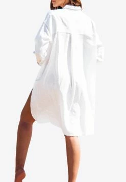 Les Canebiers Ramade Asymmetric Shirt Dress White 5 Les Canebiers Ramade Asymmetric Shirt Dress White -Evening Dresses Popular Store 3 69dd1a38 ecd3 4413 bb4e 2bf80b1cab8f