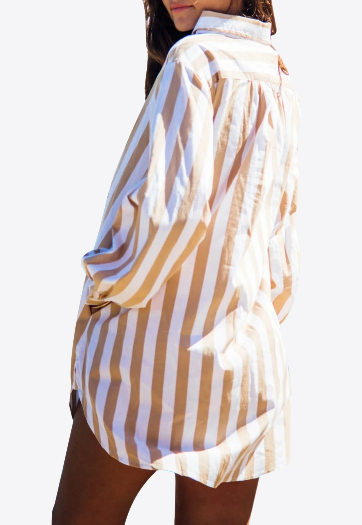 Les Canebiers Sauvageonne Long-Sleeved Shirt Dress Yellow 3 Les Canebiers Sauvageonne Long-Sleeved Shirt Dress Yellow - Image 3