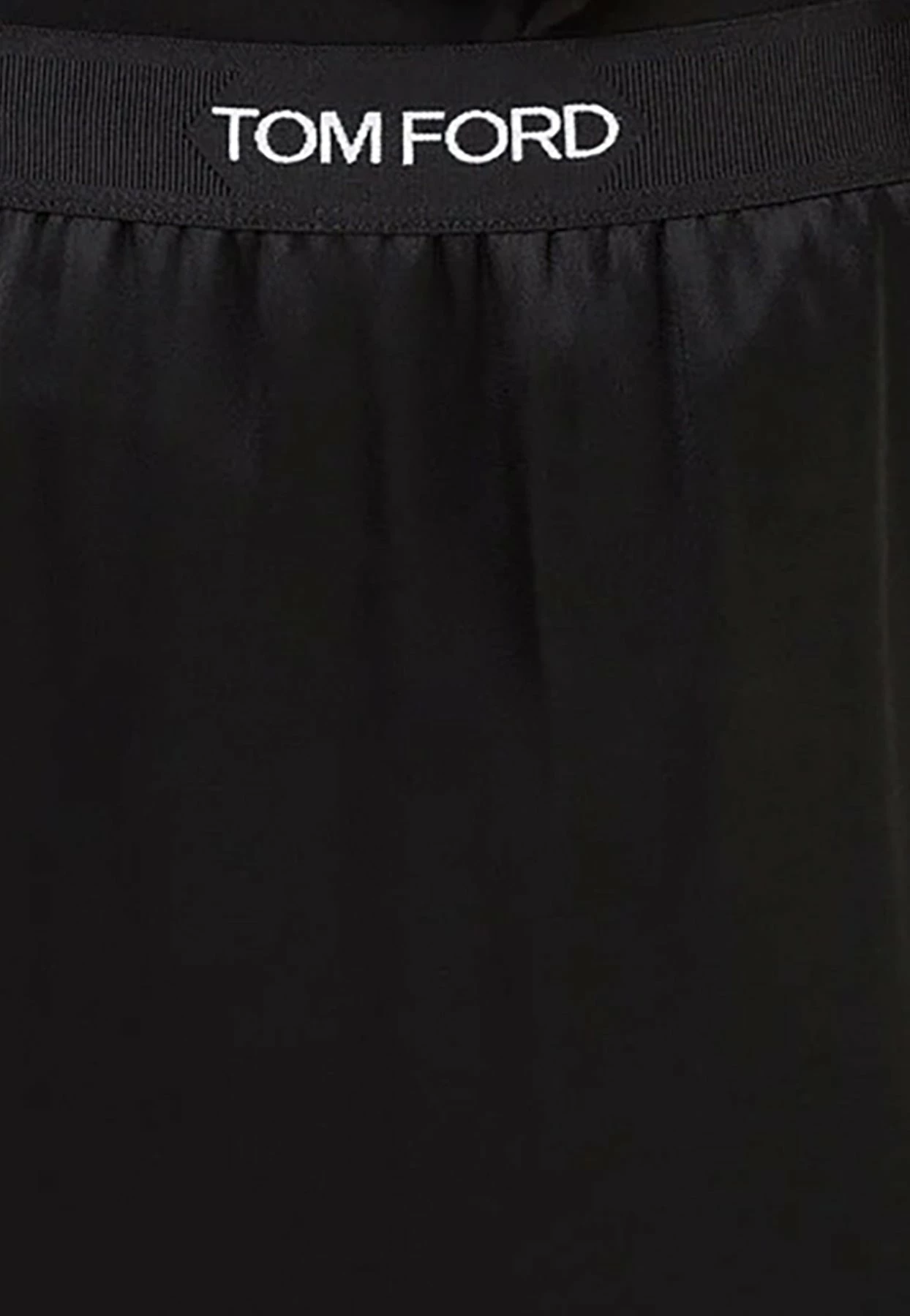 Tom Ford Logo Waist Double Face Midi Skirt Black 4 Tom Ford Logo Waist Double Face Midi Skirt Black - Image 4