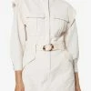 Jonathan Simkhai Daniella Utility Mini Dress Beige