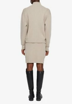 Jonathan Simkhai Martha High-Low Skirt Beige 5 Jonathan Simkhai Martha High-Low Skirt Beige -Evening Dresses Popular Store 421 3021 k sparrow rear 720x j