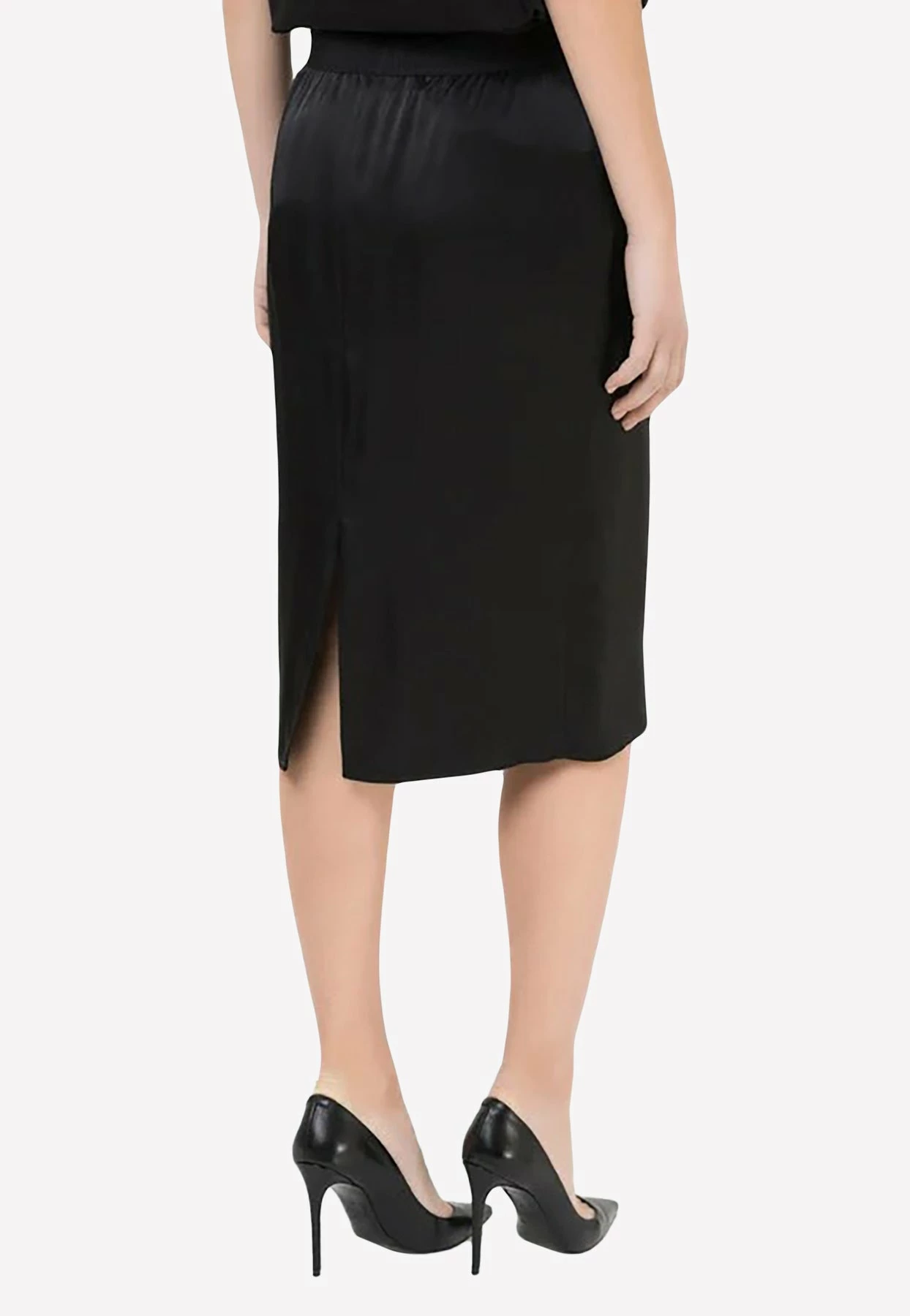 Tom Ford Logo Waist Double Face Midi Skirt Black 3 Tom Ford Logo Waist Double Face Midi Skirt Black - Image 3