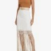 Zimmermann Vitali Fringe Midi Skirt Ivory