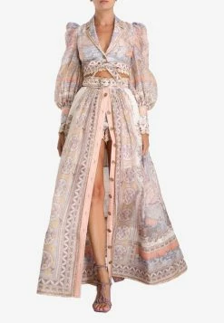 Zimmermann High Tide Odyssey Print Maxi Skirt Multicolor