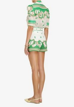 Zimmermann High Tide Sailboats Print Shorts Multicolor -Evening Dresses Popular Store 5753AHIGGREEN 20MULTI 203