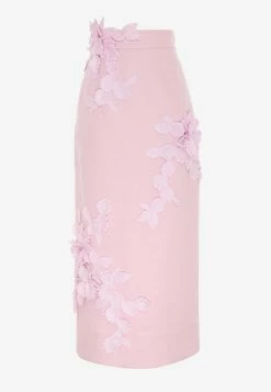 Zimmermann High Tide 3D Flower Midi Skirt Lilac 5 Zimmermann High Tide 3D Flower Midi Skirt Lilac -Evening Dresses Popular Store 5906SHIGPURPLE