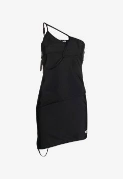 Balenciaga Asymmetric Paneled Mini Dress Black 9 Balenciaga Asymmetric Paneled Mini Dress Black -Evening Dresses Popular Store 680831 TYK07 0