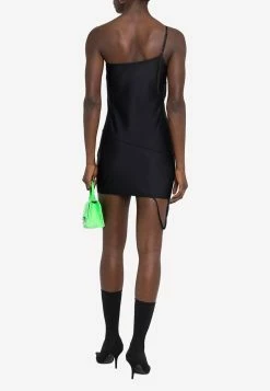 Balenciaga Asymmetric Paneled Mini Dress Black 7 Balenciaga Asymmetric Paneled Mini Dress Black -Evening Dresses Popular Store 680831 TYK07 2