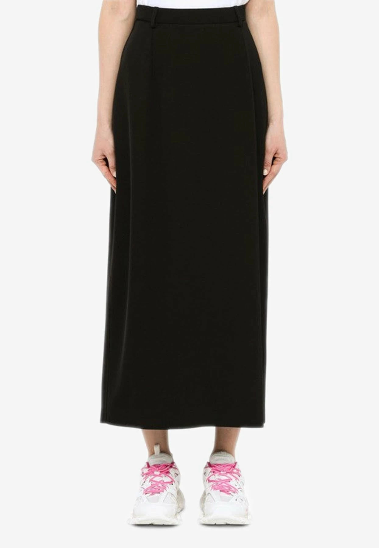 Balenciaga A-Line Maxi Skirt Black 1 Balenciaga A-Line Maxi Skirt Black