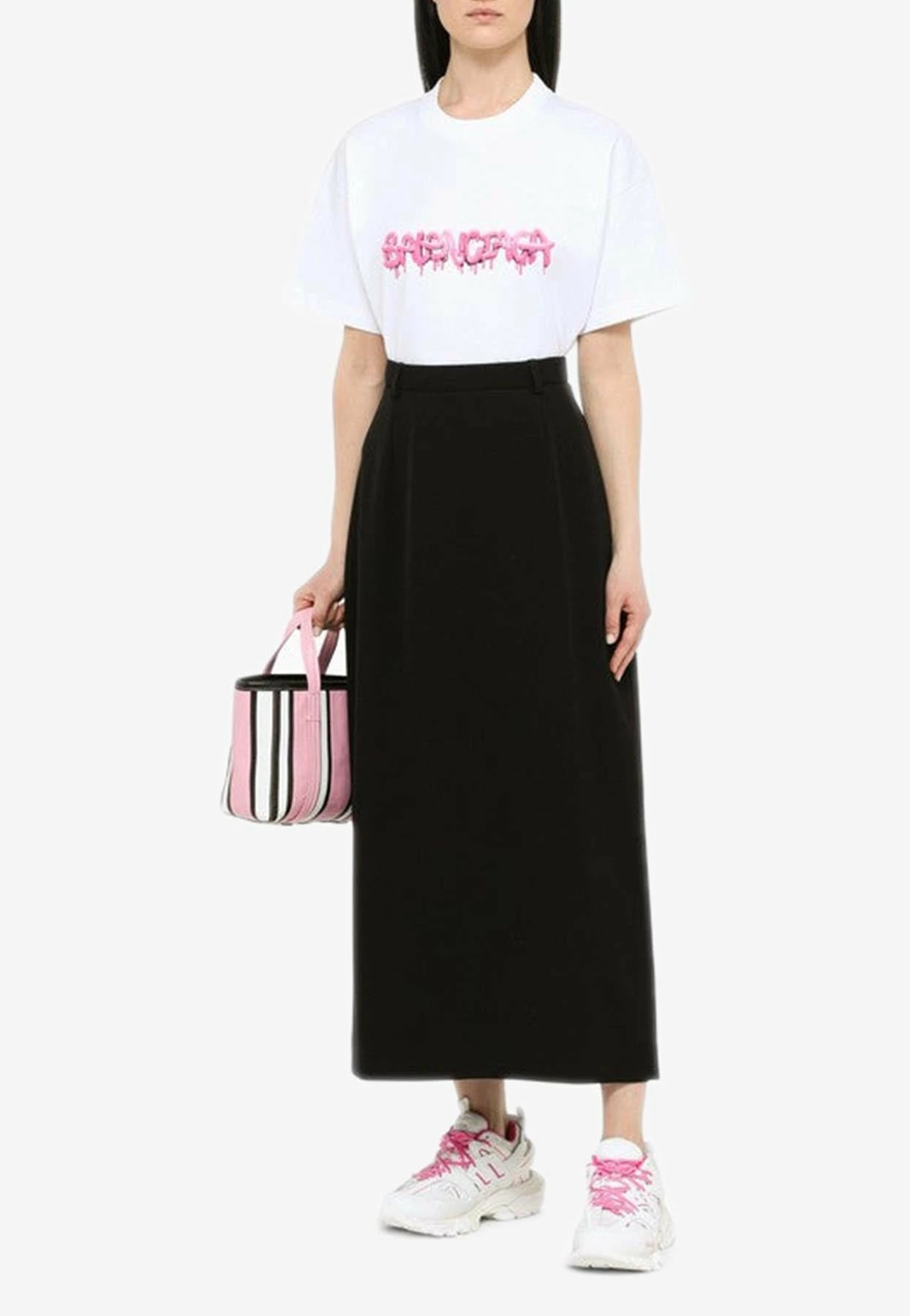 Balenciaga A-Line Maxi Skirt Black 5 Balenciaga A-Line Maxi Skirt Black - Image 5