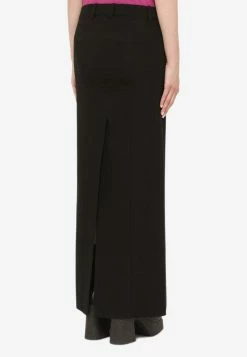 Balenciaga Maxi Wool Skirt Black -Evening Dresses Popular Store 704350TLT17 L BALEN 1000.d