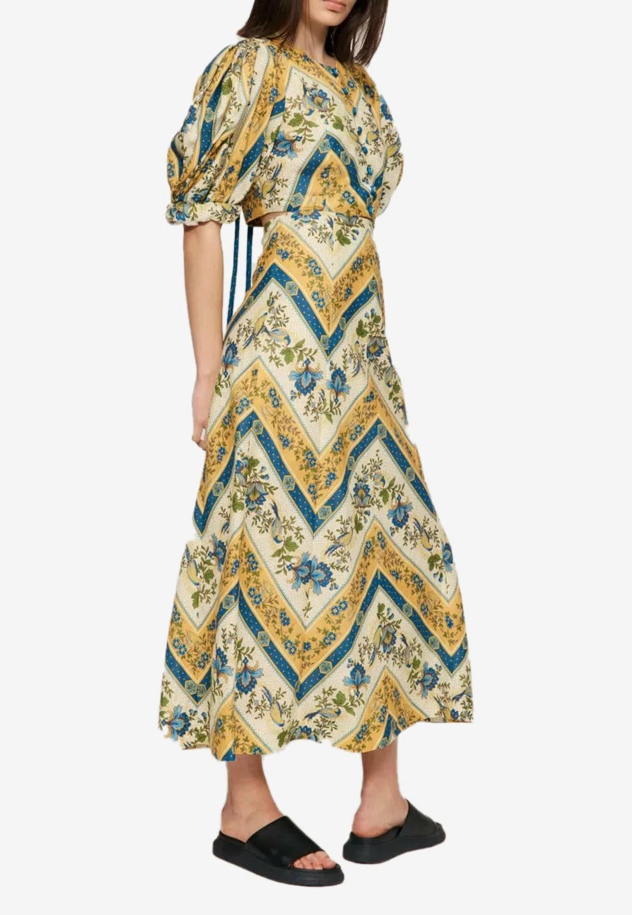 ALÉMAIS Quinn A-Line Midi Skirt Multicolor 2 ALÉMAIS Quinn A-Line Midi Skirt Multicolor - Image 2