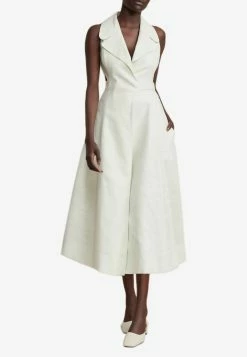Acler Abbots Tailored Midi Dress With Cut-outs White