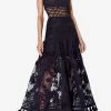 Alexis Legends Macramé Lace Midi Dress Black