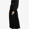 Acler Brooke Pleated Maxi Dress Black