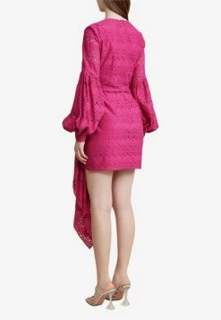 Acler Hanley Lace Mini Dress Fuchsia 5 Acler Hanley Lace Mini Dress Fuchsia -Evening Dresses Popular Store AFHD 202