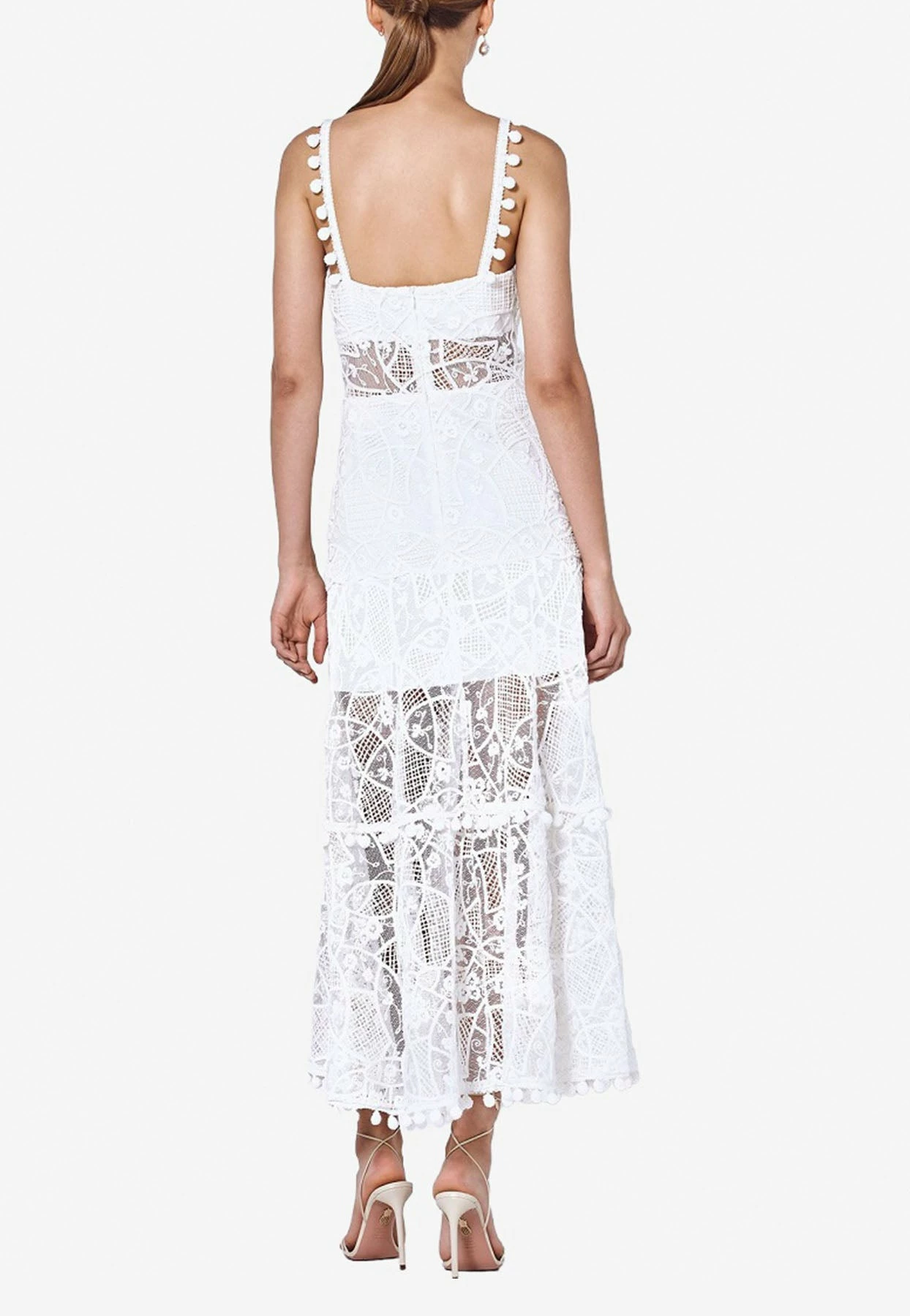 Alexis Lucila Laced Midi Dress White 3 Alexis Lucila Laced Midi Dress White - Image 3