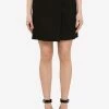 Givenchy Wool Wrap Mini Skirt Black