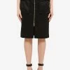Givenchy Satin Zipped Knee-Length Skirt Black