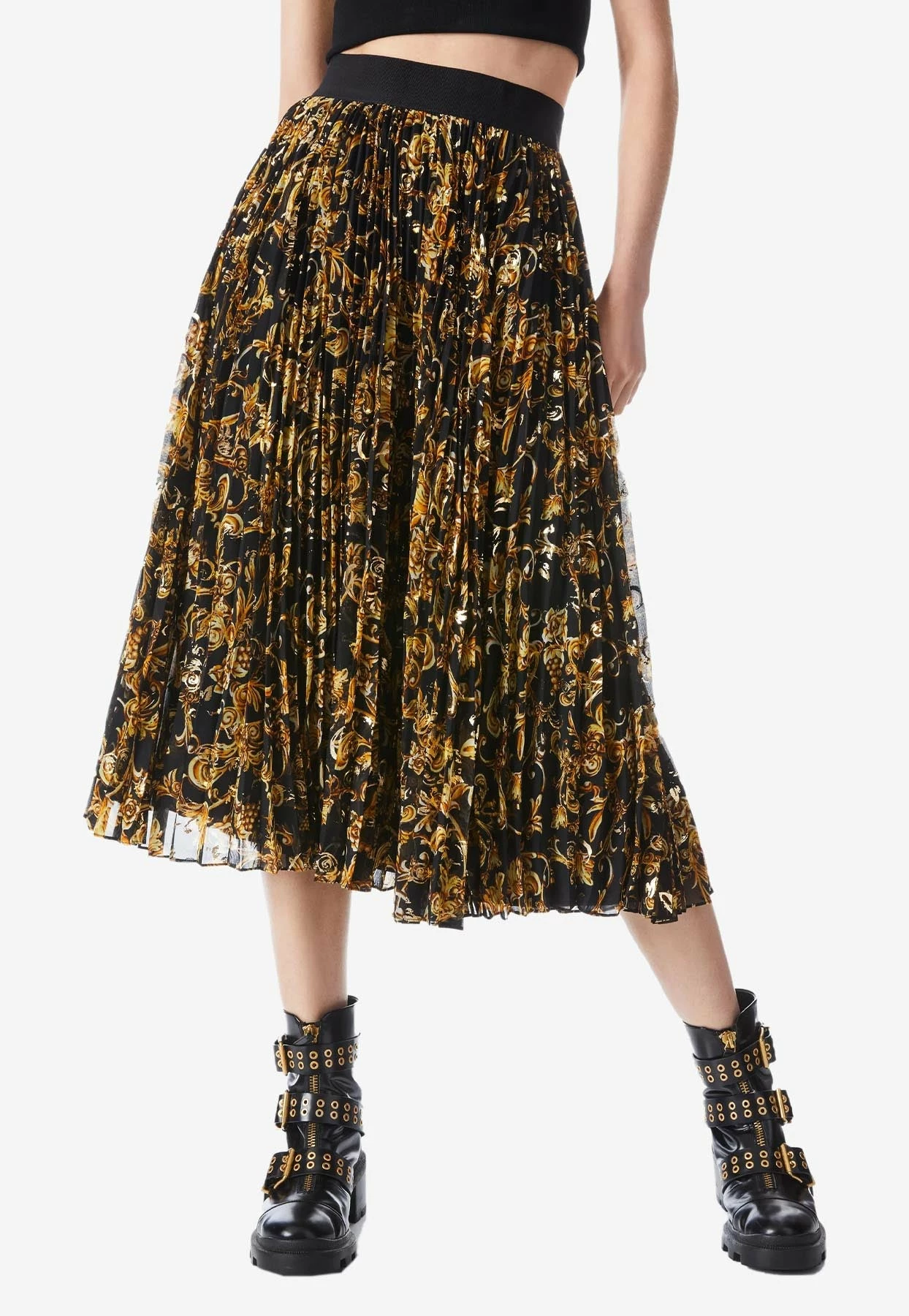 Alice + Olivia Katz Sunburst Pleated Midi Skirt Multicolor 1 Alice + Olivia Katz Sunburst Pleated Midi Skirt Multicolor