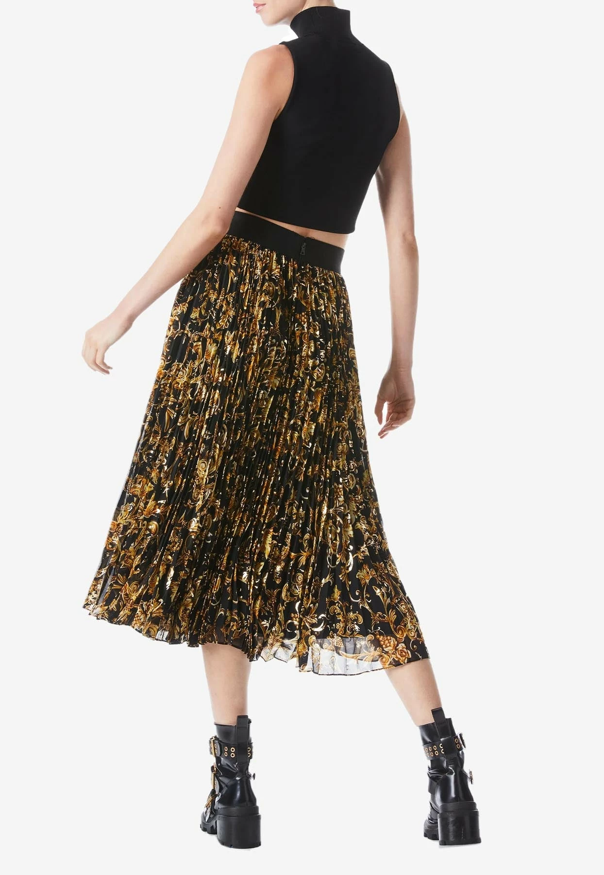 Alice + Olivia Katz Sunburst Pleated Midi Skirt Multicolor 3 Alice + Olivia Katz Sunburst Pleated Midi Skirt Multicolor - Image 3