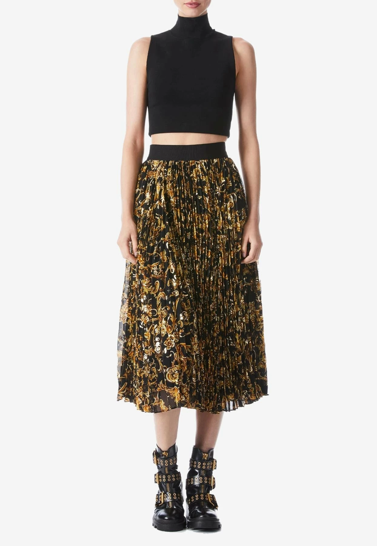 Alice + Olivia Katz Sunburst Pleated Midi Skirt Multicolor 2 Alice + Olivia Katz Sunburst Pleated Midi Skirt Multicolor - Image 2