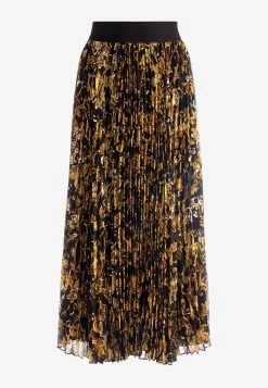 Alice + Olivia Katz Sunburst Pleated Midi Skirt Multicolor 7 Alice + Olivia Katz Sunburst Pleated Midi Skirt Multicolor -Evening Dresses Popular Store CC209P44304BLACK 20MULTI 203