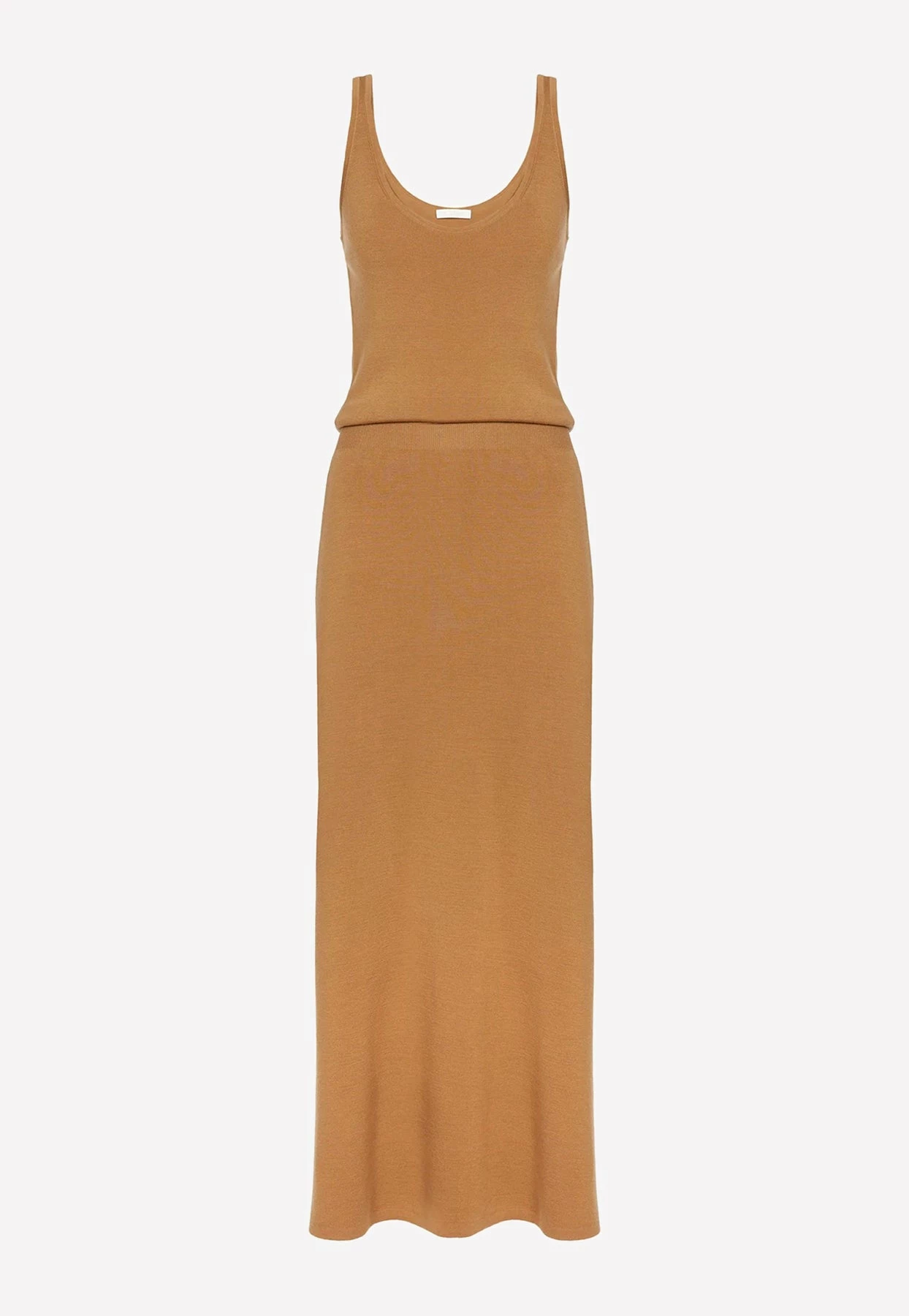 Chloé Straight Wool Tank Dress Camel 3 Chloé Straight Wool Tank Dress Camel - Image 3