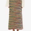 Chloé Striped Knitted Midi Skirt Multicolor