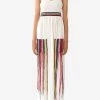 Chloé Maxi Tank Dress With Crochet Detail White